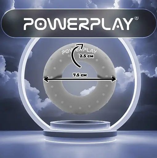 Еспандер кістьовий PowerPlay силіконовий PP-4338 Hand Grip Large 25 кг Сірий (PP_4338_Grey_25kg) - фото 4
