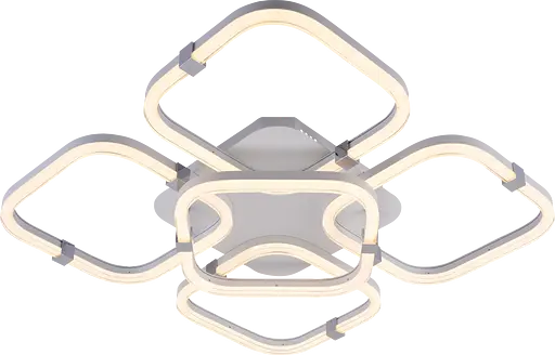 Люстра светодиодная V DK6098-4+1 WH+CR - фото 3