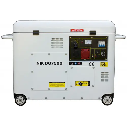 Генератор NiK DG7500 (6,5 кВт), 3 фазы (380 В)/1 фаза (220 В) - фото 3