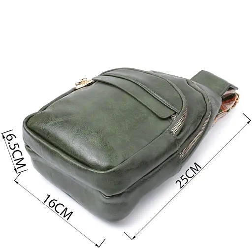 Сумка Vintage компактного размера с одной лямкой через плечо из гладкой экокожи 16х25х6.5 см sum0026938 - фото 3