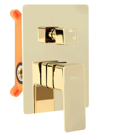 Душова система прихованого монтажу Rea Orix + Box gold REA-P8464, Золотий - фото 2