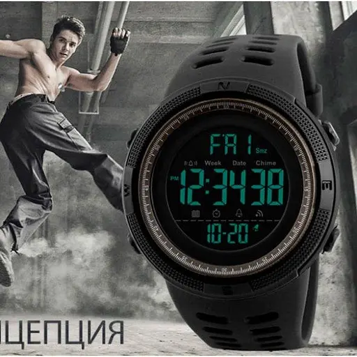 Чоловічий наручний годинник Skmei Amigo Чорний - фото 6