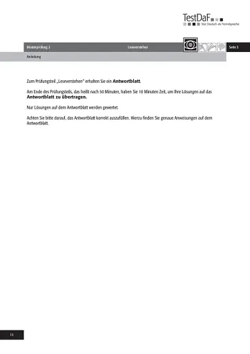 TestDaF Musterprufung 3. Heft mit CD. Test Deutsch als Fremdsprache - фото 10