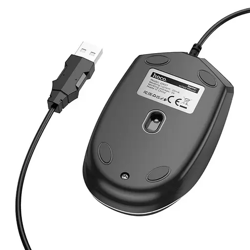 Игровая мышь Hoco GM37 с подсветкой черный - фото 4