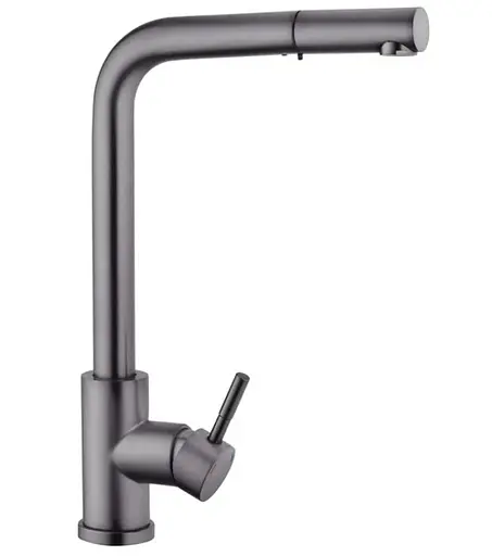Змішувач для кухні з висувним виливом Kroner KRPё Edelstahl Klassisch - PVD03917 (CV032285) - фото 3