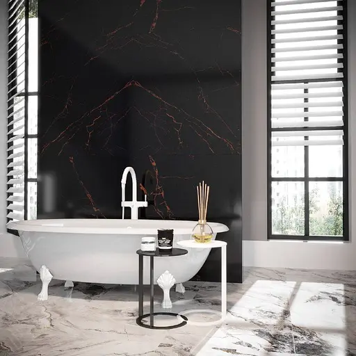 Ванна окремостояча глянцева Amdcon Olmpa 180x90 біла з литого каменю білі ніжки OLMPA_180_nzhk_HL Білий - фото 4