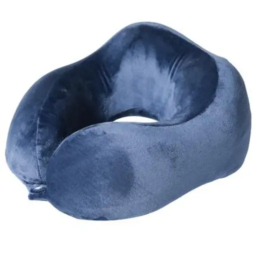 Подушка ортопедична для шиї Ardesto Sleepwell Travel 27х24х14 см піна меморі синій (ART3128NBP) - фото 1