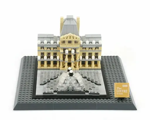 Конструктор Архитектура Wange 3Д Музей Лувр 4213 The Louvre of Paris-France 3D для детей и взрослых 785 деталей  - фото 7