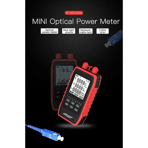 Кабельний тестер Noyafa NF-908S для RJ45 багатофункціональний FC ST SC (18888) - фото 11