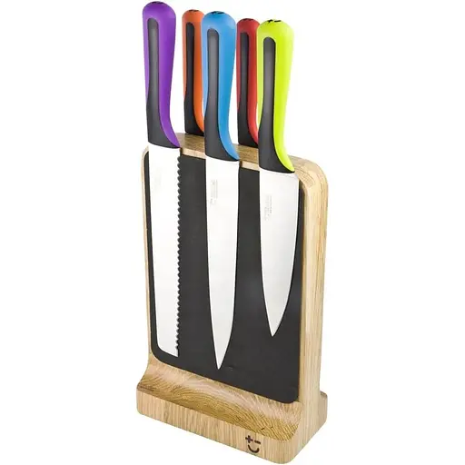 Набір із 5 ножів з дубовою підставкою Bisbell (MMKB19-OA-5K)