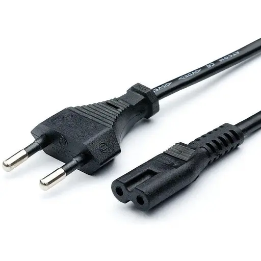 Кабель питания Cablexpert PC-184/2 2 пины для бытовой техники 1.8 м черный