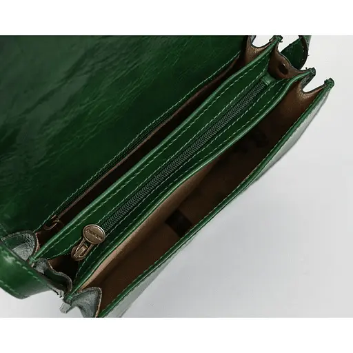 Кожаная женская сумка кросс-боди Time Resistance 25х18х9 см sum0026327 - фото 5