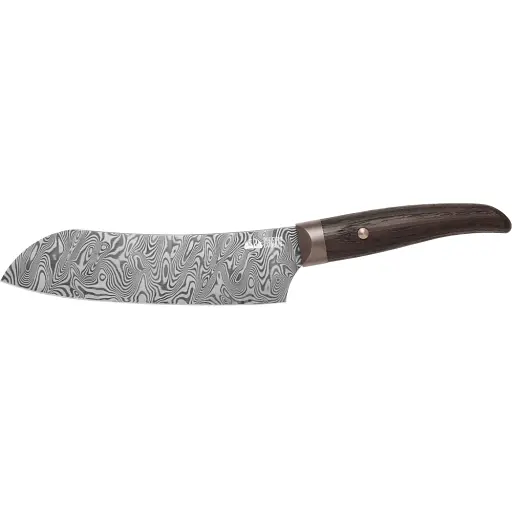 Нож кухонный Due Cigni "Coquus" Santoku Damask 180 мм