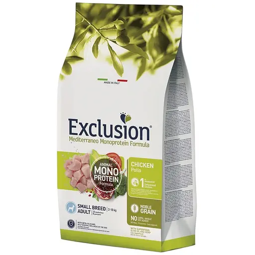 Корм Exclusion Adult Chicken Small Breed для дорослих собак малих порід з куркою 7 кг - фото 1