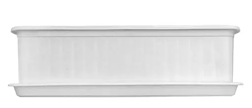 Балконний ящик для вирощування розсади, декоративних і кімнатних рослин 49х16.5х14.5 см Білий 88087 - фото 3