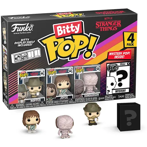 Набор игровых фигурок Хоппер Funko Bitty POP! 83664 серии Очень странные дела - фото 1
