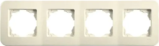Рамка четверна VIKO Rollina горизонтальна кремовий (90481054)