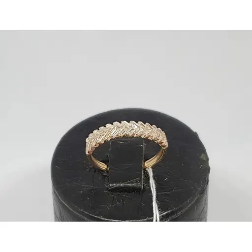 Золоте кільце Favoritum з фіанітами. 111183 17.5 - фото 3