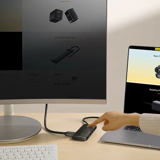 Док-станция мульти - хаб-адаптер Baseus Lite Series 6-Port Usb-C WKQX050101 - фото 9