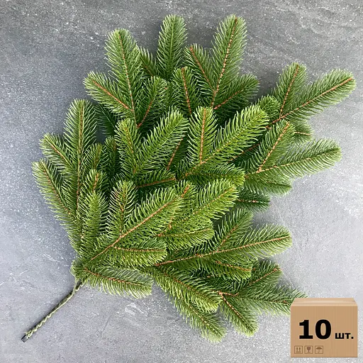 Гілка ялинки штучна Hvoya Lux оливкова 60 см 10 шт.