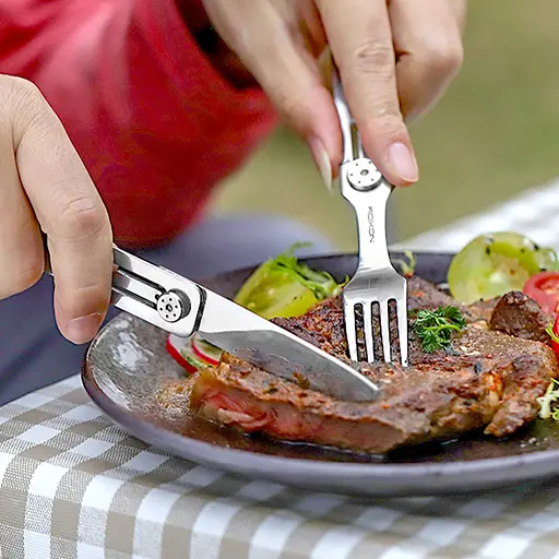 Набор столовых приборов (ложка, вилка, нож) Roxon C1S нержавеющая сталь - фото 10