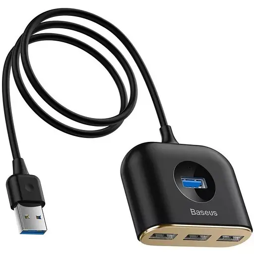 Usb-хаб Baseus Square Round Usb to Usb 3.0 + 3Usb 2.0 (1m) - фото 1