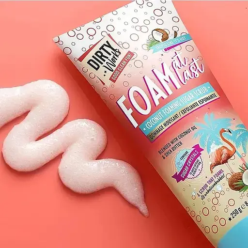 Сахарный скраб для тела Dirty Works Foam At Last Coconut, 250 г - фото 2