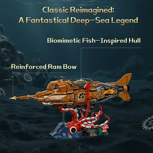 Конструктор Pantasy Steampunk- Наутилус (85029) - фото 3