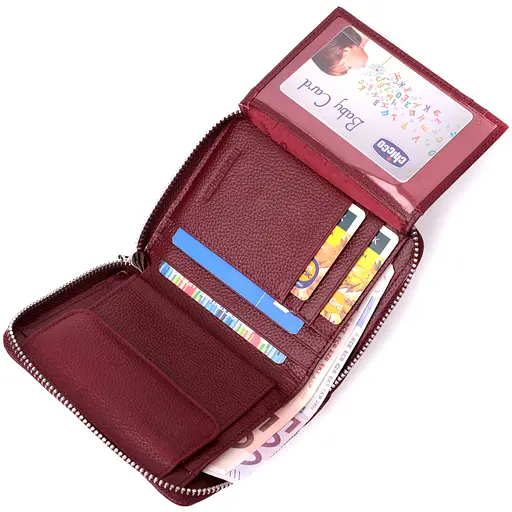 Кожаный женский кошелек ST Leather 12.5х10.2х2 см acs0028396 - фото 4