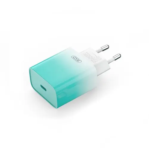 Мережевий зарядний пристрій XO CE18 (EU) PD30W USB-C fast charging charger Синій - фото 1