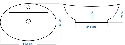Умивальник Rea Cindy накладний білий REA-U0155, Білий - фото 6