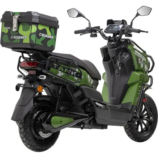 Електроскутер Двомісний Crosser CR-21 (2500W 72V/35Ah) Графенова батарея Зелений - фото 12