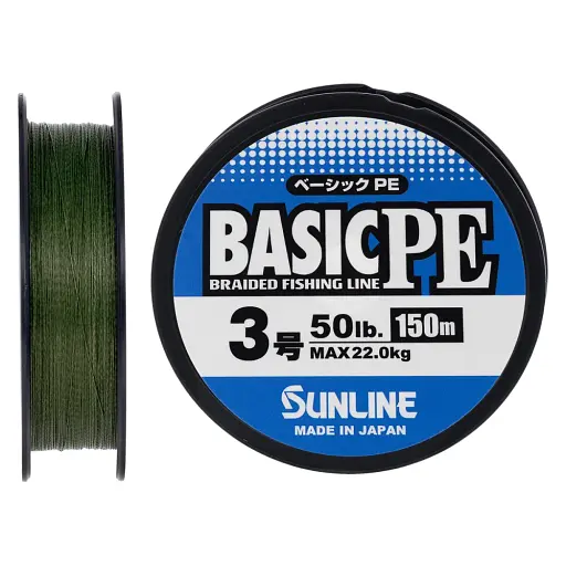 Шнур Sunline Basic PE 150 м (Dark Green) 3.0/0.296 мм 50 lb/22 кг