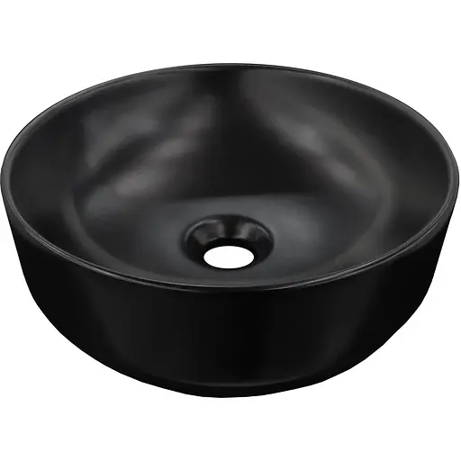 Умивальник Volle 36x36 13-01MBlack-040, Чорний матовий - фото 1