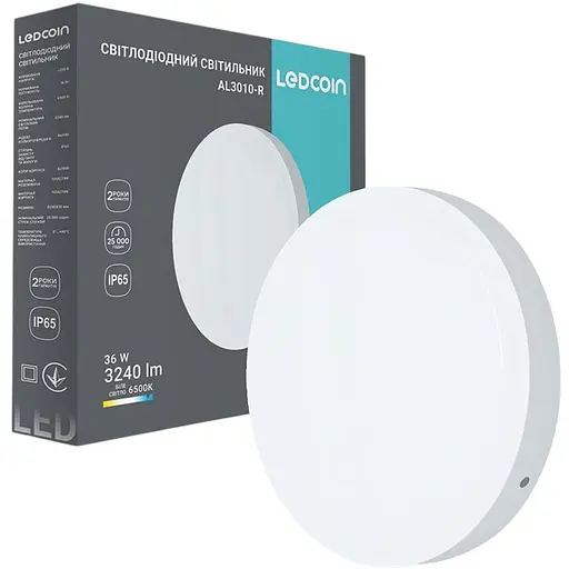 Світильник світлодіодний Ledcoi AL3010-R 36 Вт 6500К (80384)