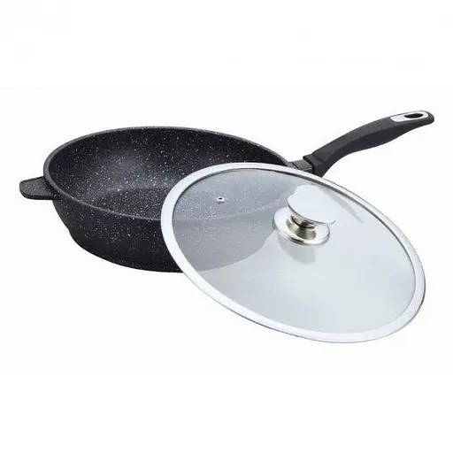 Сковорода с антипригарным покрытием Bohmann 28 см 5000-28-MRB сковорода для жарки с толстым дном - фото 1