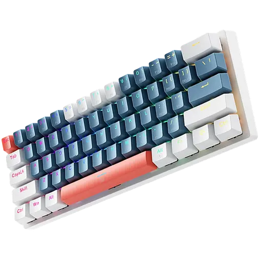 Клавіатура Machenike K500-B61 Red Switch White Orange Grey (K500-B61-RS-WOG) - фото 2