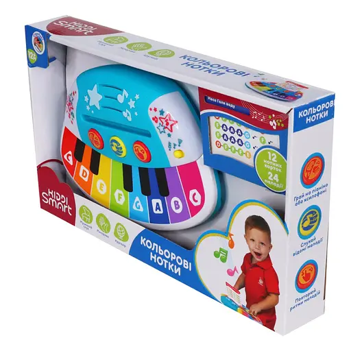 Детская музыкальная игрушка "Цветные ноты" KIDDI SMART 4514T-KS - фото 1