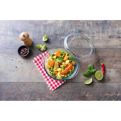 Кастрюля O CUISINE стеклянная круглая 3 л (2.2 л + 0.8 л) с крышкой (208AC00/1643) - фото 5