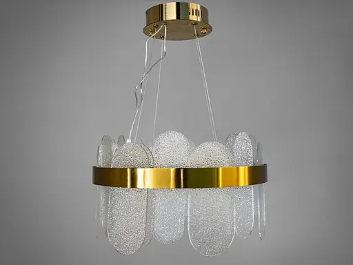 Класична підвісна кришталева люстра Diasha, золото, LED 120 Вт - фото 3