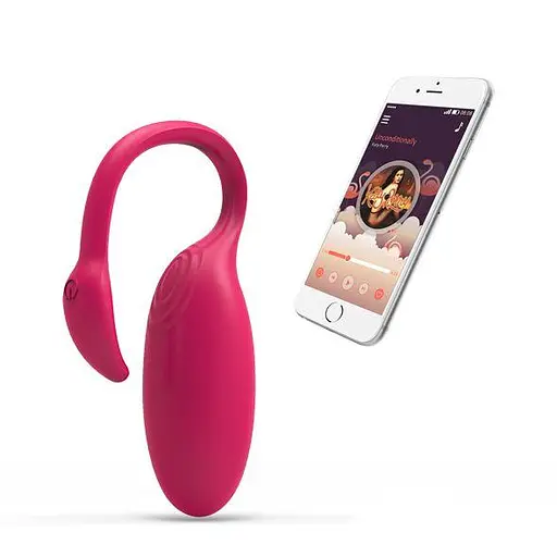 Віброяйце з керуванням зі смартфона Magic Motion Flamingo 7.2 см рожевий - фото 2
