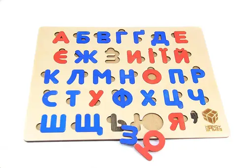 Пазл Сортер Абетка українська, навчальна 360х280мм - фото 1
