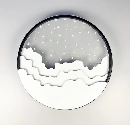Стельовий LED світильник з імітацією нічного неба | Line F | Арт. 2359-500 WT+BK - фото 1