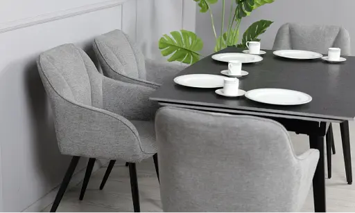 Стол Люкс черный мат 1400/2000х900х760 черные ноги - фото 16