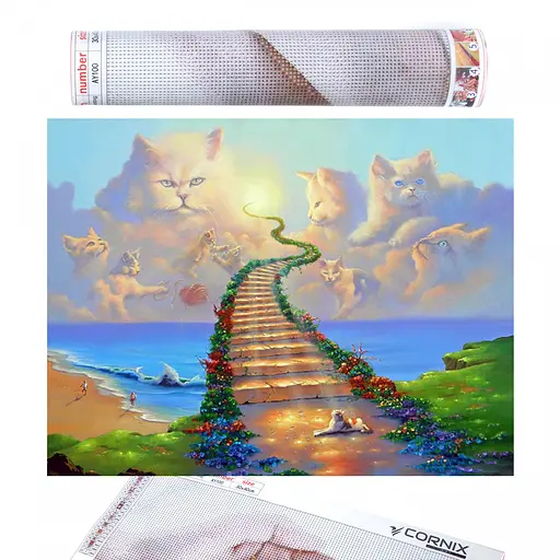 Набір алмазної мозаїки (вишивки) Cornix Art 40 x 30 см AY46 - фото 1