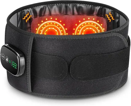 Бездротова грілка з масажером для спини, портативний масажер для нижньої частини спини, грілки для судом з 5 нагріваннями - фото 5