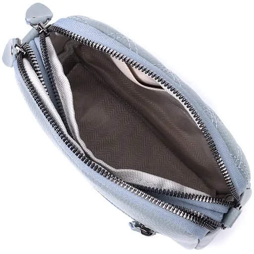 Женская сумка Vintage прошита ромбами на лицевой стороне из натуральной кожи 19.5х12.5х7 см sum0027020 - фото 10