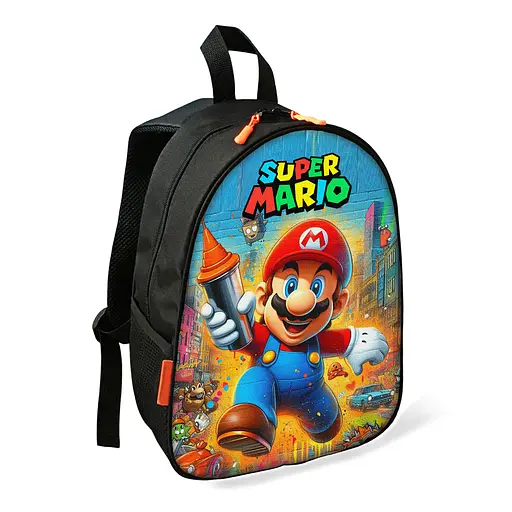 Рюкзак Супер Марио детский школьный/городской 34х27х13 см для мальчика (02458)