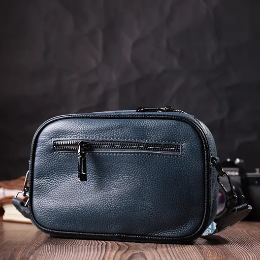 Кожаная сумка Vintage через плечо на одно отделение 21х14х8 см sum0029060 - фото 10