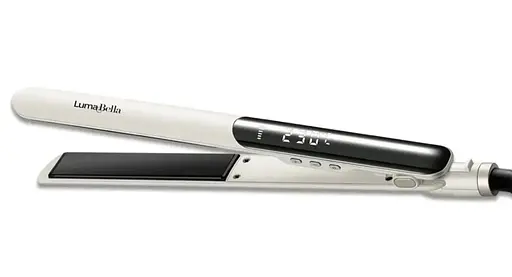 Випрямляч для волосся LumaBella LB-65007 з керамічними пластинами та регулюванням температури Білий - фото 2